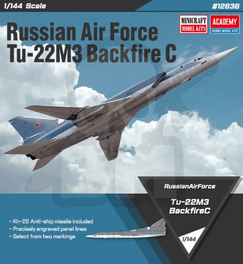 Academy 12636 Tu-22M3 Backfire C 1:144