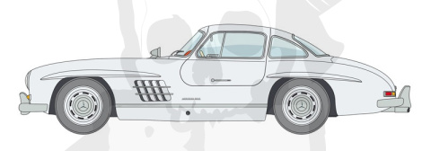1:24 Mercedes Benz 300 SL Gullwing