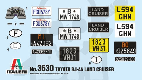 1:24 Toyota BJ44 Land Cruiser Hard top or Soft top 1:24 Toyota BJ44 Land Cruiser Hard top or Soft top