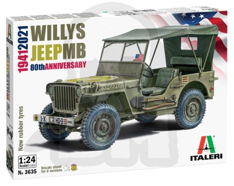 1:24 Willys Jeep MB 80th Anniversary 1941-2021