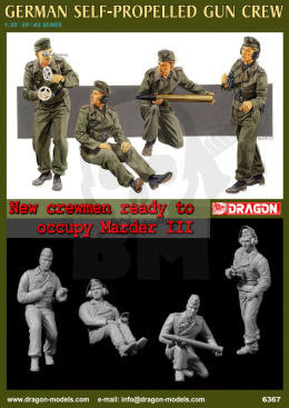 1:35 German Marder III H Self-Propelled Gun Crew (4 Figures Set)