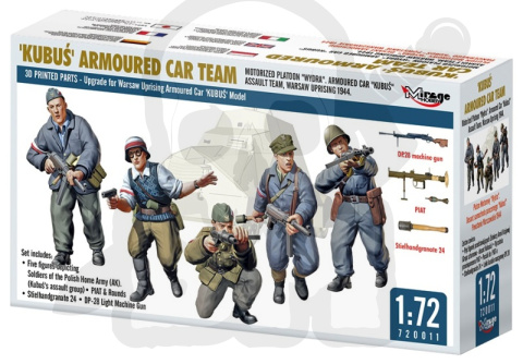 1:72 Kubuś Armoured Car Team - grupa szturmowa Wydra - desant Kubusia