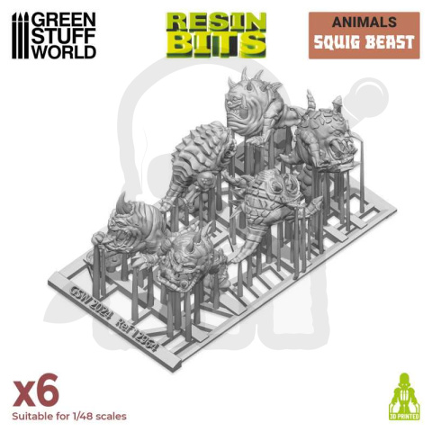 3D printed set Squig beasts - 6 szt.