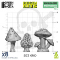3D printed set Wild Mushrooms XL - Wielkie Dzikie Grzyby 8 szt.