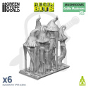 3D printed set Goblin Mushrooms XL - Wielkie Grzyby Goblimów 6 szt.