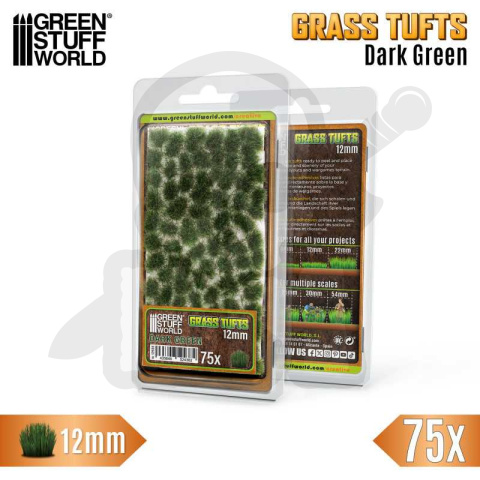 Static Grass Tufts 12 mm - Dark Green Static Grass Tufts 12 mm - Dark Green