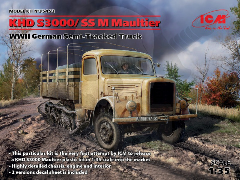 KHD S3000/SS M Maultier WWII German Semi-Tracked Truck 1:35