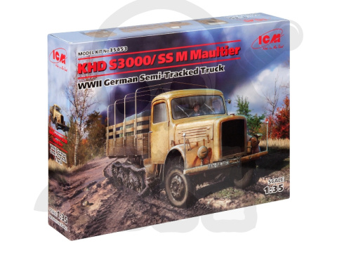 KHD S3000/SS M Maultier WWII German Semi-Tracked Truck 1:35 KHD S3000/SS M Maultier WWII German Semi-Tracked Truck 1:35