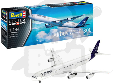 Revell 03803 Airbus A340-300 Lufthansa New Livery 1:144