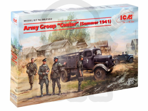 Army Group Center Summer 1941 Kfz.1 Typ L3000S German Infantry (4 figures), German Drivers (4 figures) 1:35 Army Group Center Summer 1941 Kfz.1 Typ L3000S German Infantry (4 figures), German Drivers (4 figures) 1:35