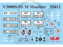 V3000S/SS M (Sd.Kfz.3b) Maultier WWII German Semi-Tracked Truck 1:35