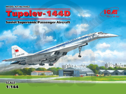 Tupolev Tu-144D Soviet Supersonic Passenger Aircraft 1:144