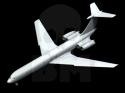 Ilyushin-62M Soviet Passenger Aircraft 1:144