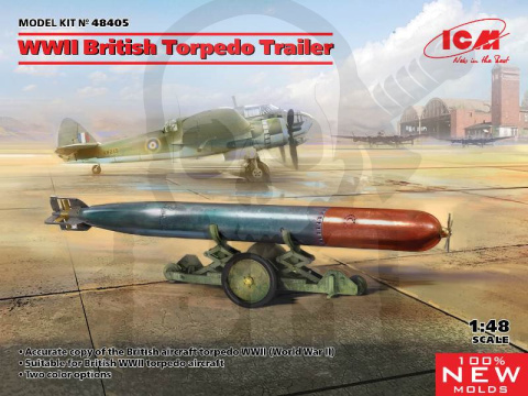 WWII British Torpedo Trailer 1:48
