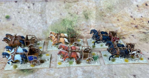 Bronze Age Chariots - rydwany 3 szt. Bronze Age Chariots - rydwany 3 szt.