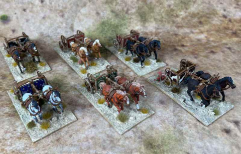 Bronze Age Chariots - rydwany 3 szt. Bronze Age Chariots - rydwany 3 szt.