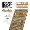 Letters and Numbers 6 mm GOTHIC