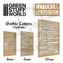 Letters and Numbers 6 mm GOTHIC