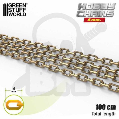 Hobby chain 4 mm - łańcuch 1m.