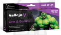 Vallejo 72192 Game Color Zestaw 8 farb - Orcs & Goblins