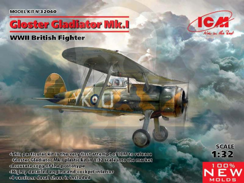 Gloster Gladiator Mk.I WWII British Fighter 1:32