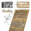 Letters and Numbers 4 mm GOTHIC