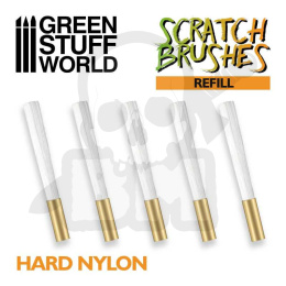 Scratch Brush Set Refill – Hard nylon - twardy nylon wkład pędzelka 5 szt.