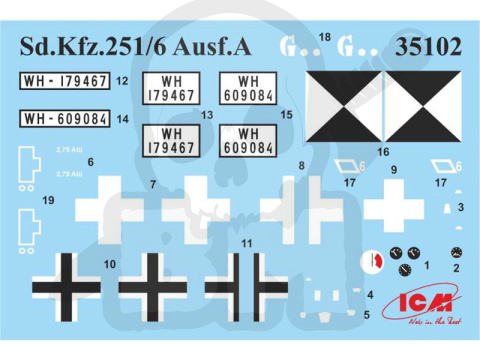 Sd.Kfz.251/6 Ausf.A WWII German Armoured Command Vehicle 1:35 Sd.Kfz.251/6 Ausf.A WWII German Armoured Command Vehicle 1:35