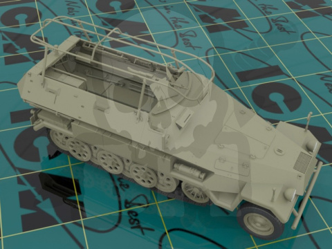 Sd.Kfz.251/6 Ausf.A WWII German Armoured Command Vehicle 1:35 Sd.Kfz.251/6 Ausf.A WWII German Armoured Command Vehicle 1:35