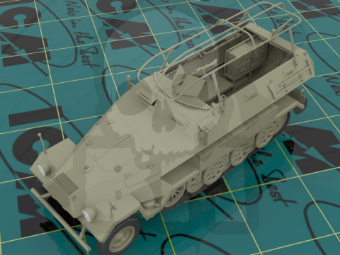 Sd.Kfz.251/6 Ausf.A WWII German Armoured Command Vehicle 1:35 Sd.Kfz.251/6 Ausf.A WWII German Armoured Command Vehicle 1:35