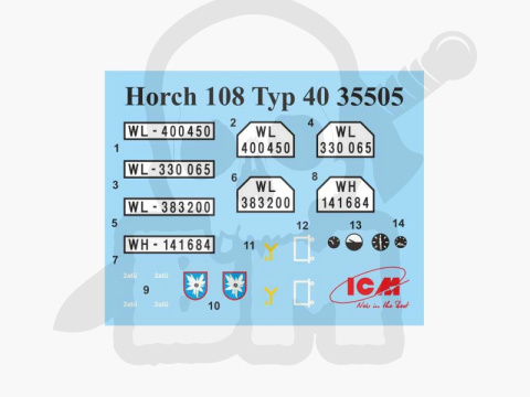 Wehrmacht Off-road Cars (Kfz.1, Horch 108 Typ 40, L1500A) 1:35 Wehrmacht Off-road Cars (Kfz.1, Horch 108 Typ 40, L1500A) 1:35