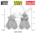 3D Printed Set - Plague God Shields - tarcze 6 szt. Shields of Decay