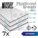 HIPS Styrene sheets Variety pack 200x300mm 7 szt.