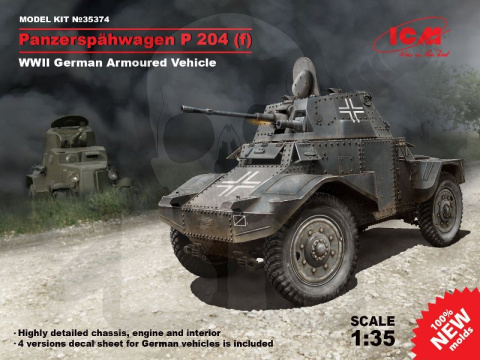 Panzerspähwagen P 204 (f) WWII German Armoured Vehicle 1:35