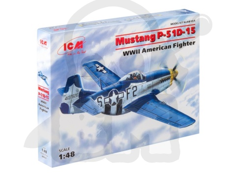Mustang P-51D-15 WWII American Fighter 1:48