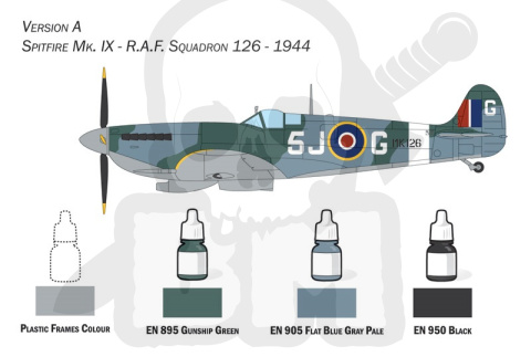 1:72 Spitfire Mk IX Complete Set for Modeling 1:72 Spitfire Mk IX Complete Set for Modeling