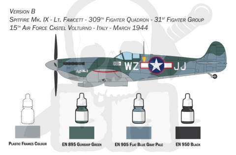 1:72 Spitfire Mk IX Complete Set for Modeling 1:72 Spitfire Mk IX Complete Set for Modeling