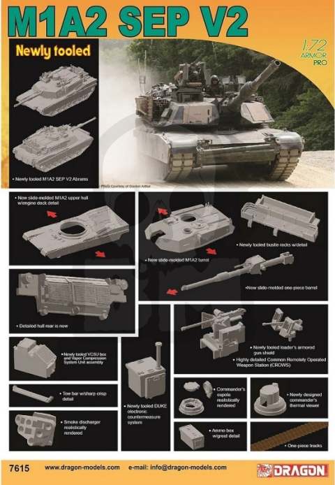 1:72 M1A2 SEP V2 Abrams