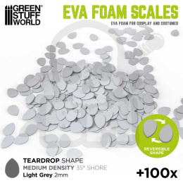 EVA foam scales - Teardrop - łuski z pianki w kształcie łezki