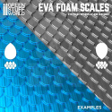 EVA foam scales - Teardrop - łuski z pianki w kształcie łezki