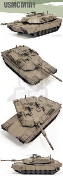 Academy 13430 USMC M1A1 Abrams 1:72