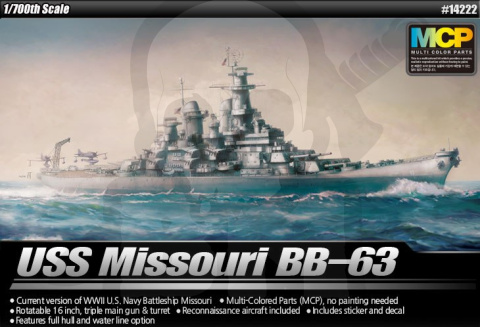 Academy 14222 Pancernik BB-63 USS Missouri MCP 1:700