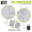 EVA foam scales - Shield - łuski z pianki w kształcie tarczy