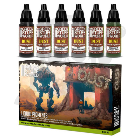 Green Stuff Liquid Pigments Set - Dust pigmenty