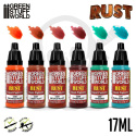 Green Stuff Liquid Pigments Set - Rust pigmenty