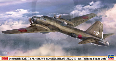 Hasegawa 02470 Mitsubishi Ki 67 Type 4 Heavy Bomber Hiryu (Peggy) - 4th Training Flight Unit 1:72