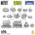 3D printed set Resin Treasure Pieces - skarby 14 szt.