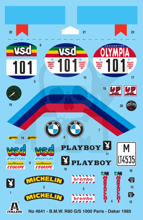 1:9 B.M.W. R80 G/S 1000 Paris Dakar 1985 1:9 B.M.W. R80 G/S 1000 Paris Dakar 1985