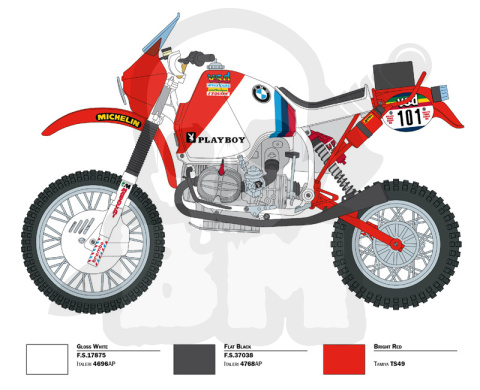 1:9 B.M.W. R80 G/S 1000 Paris Dakar 1985 1:9 B.M.W. R80 G/S 1000 Paris Dakar 1985