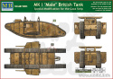 Master Box 72003 MK I Male British Tank Special Modification for the Gaza Strip 1:72